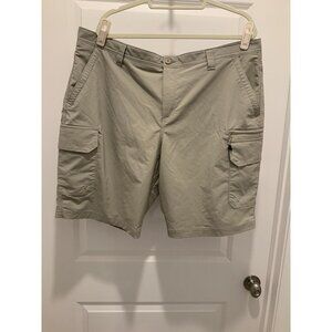 George Shorts Size 42 Mens Cargo Zippered Pockets Stretch Beige